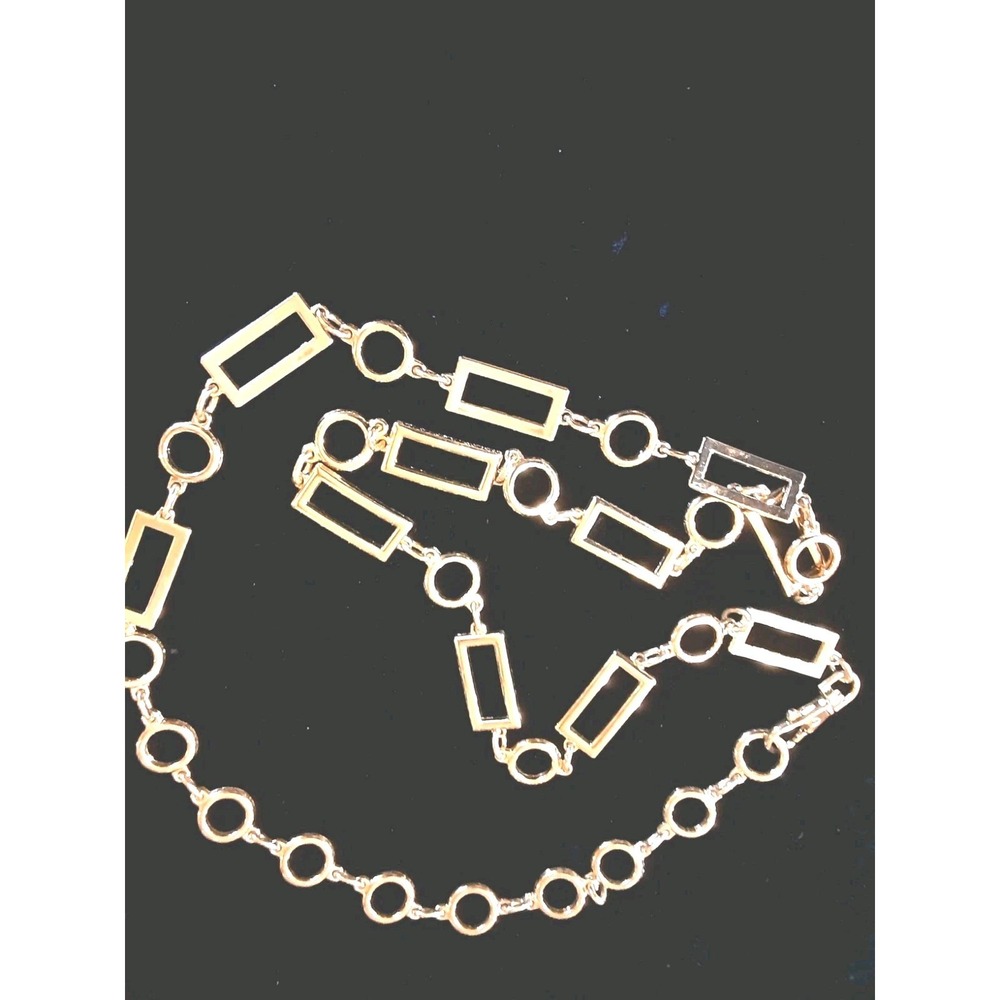 Womens Chain Link Belt Gold Tone 42 Inches